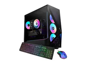 iBUYPOWER Slate Gaming PC Desktop Computer Intel Core Ultra 5 250KF Plus CPU, NVIDIA GeForce RTX 5060Ti 8GB GPU, 16GB DDR5 RAM, 1TB NVMe SSD, Windows 11 Home, Keyboard, Mouse  Black