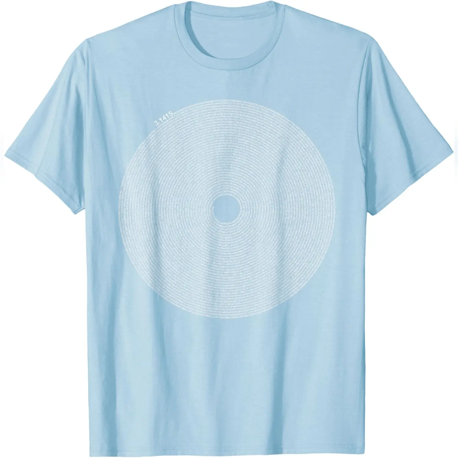 10 000 Digits Pi Sign - Math - Pi Day T-Shirt Everyday Cotton T-Shirt