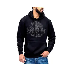 San Luis Potosí Mexico Eagle Emblem Hoodie Sweatshirt Cotton Fabric