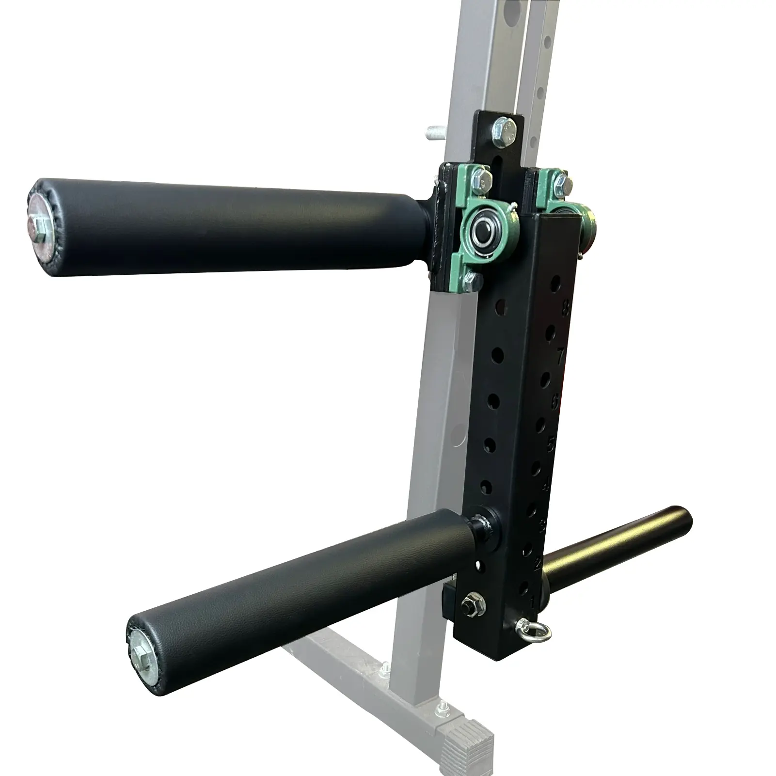 Power Rack-Mounted Leg Extension & Curl Exercise Machine - Heavy-Duty Adjustable Home Fitness Equipment with Adjustable Mounts, Leg Press Attachment, 220lbs Weight Capacity for Lower Body Training