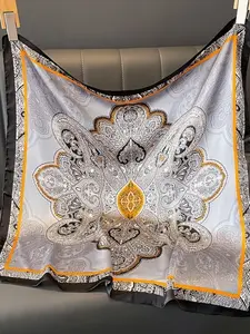 Bohemian Style Paisley Print Headscarf for Men & Women, Warm Decoration Accessory for Spring Summer Parties Dates Leisure Weekends, Moroccan Head Wrap