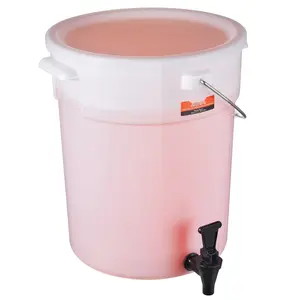 5 Gallon Beverage Dispenser For Parties And Events, Plastic Juice Dispenser With Spigot And Lid, Iced Tea Lemonade Water Dispenser For Restaurants And Hotels, Suitable For Catering, Barware Accessories