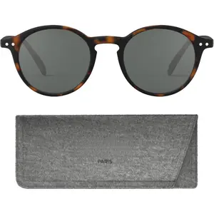 SUN #D Sunglasses Men & Women Square Biobased Frame, Anti-Scratch Grey Lenses,  UV Category 3 Protection w/Pouch