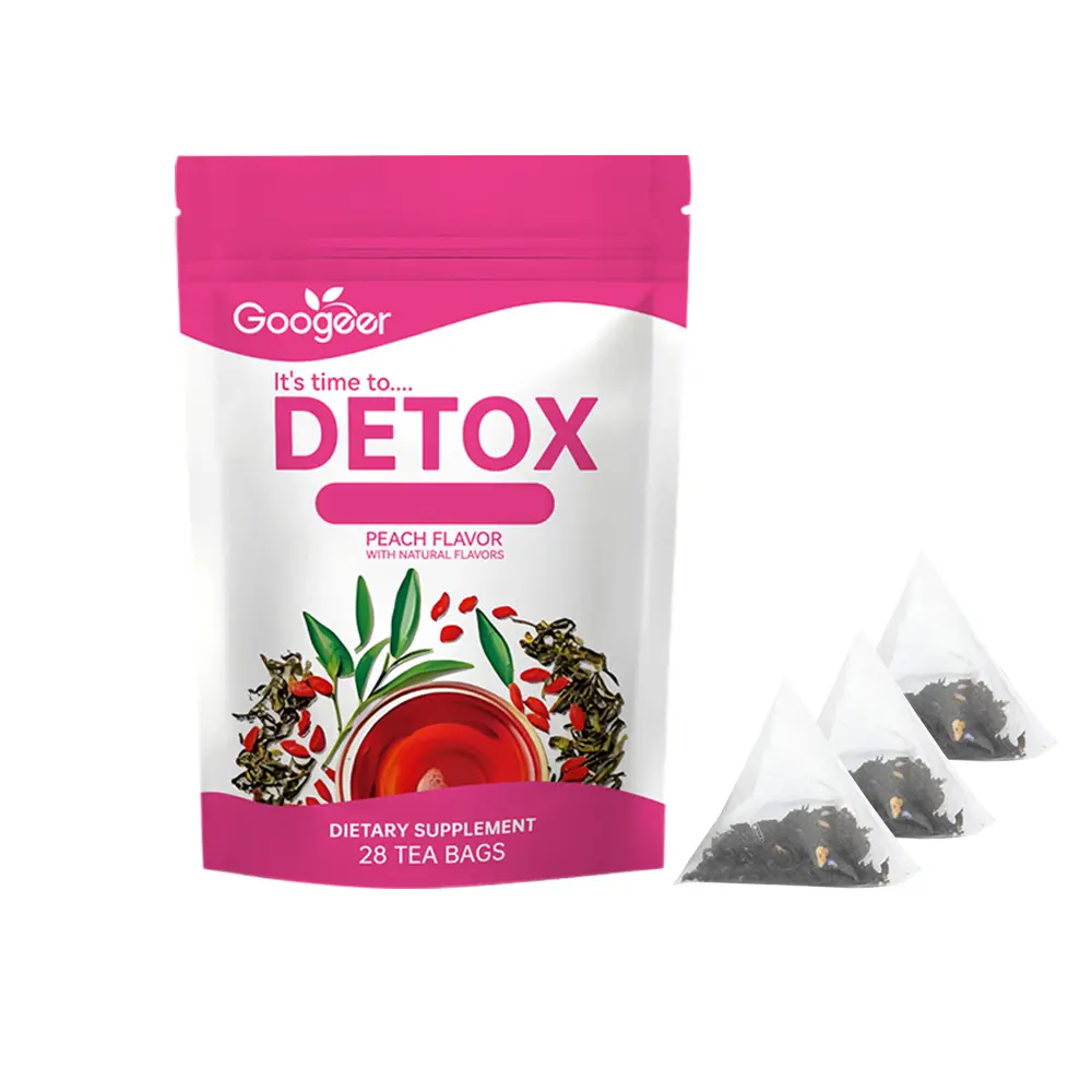 Detox tea Natural Supplement 28 Tea Bags Peach Flavor with Natural Flavors Healthcare Fitness Beverage - Vegan, All Natural, Laxative-Free - Peach Flavor