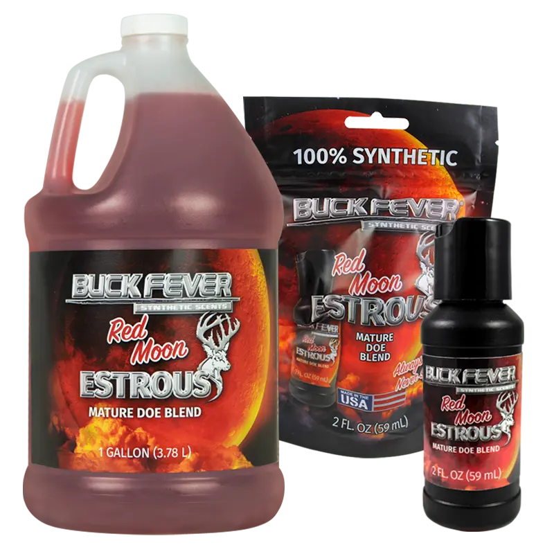Red Moon® Estrous Synthetic Doe Scent - Synthetic Mature Doe Blend for Deer Attraction, Long-Lasting Biological Impact, Lasts Months on the Ground (Sports & Outdoor Leisure Equipment)