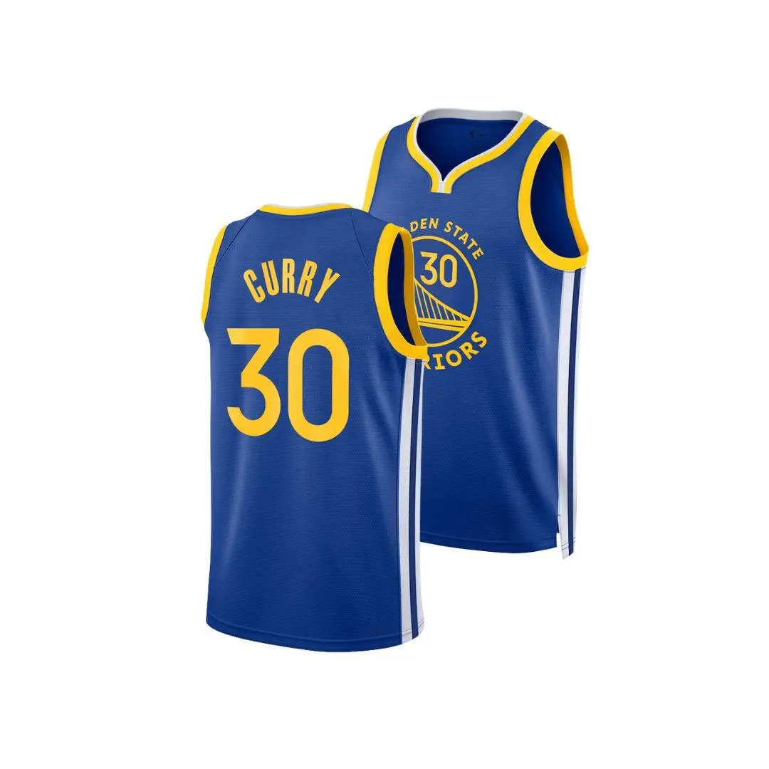 Curry #30 Blue Basketball Jersey for Men – Icon-Inspired Sleeveless Swingman Tank Top Gift for Basketball Fans