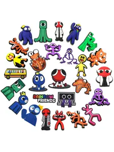 Rainbow Friends Cartoon Footwear Set, Shoe Decoration Charms, Comfortable and Durable Casual Design, Ideal Gift for Fashion Enthusiasts, All Season Wear