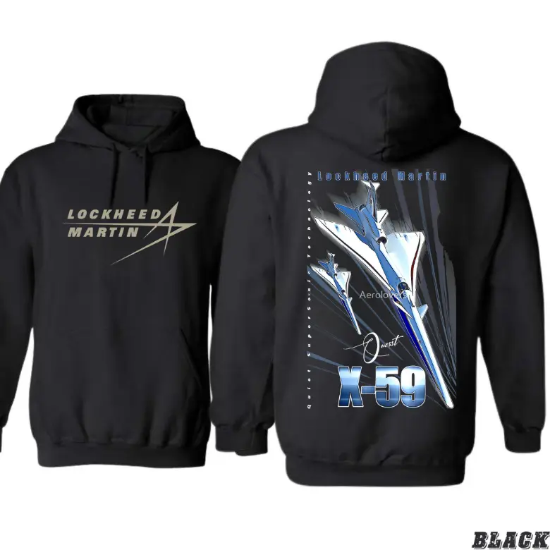 Lockheed Martin X-59 QueSST Aerodynamic Concept Aviation Hoodie ...