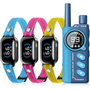 Shock Collar for 3 Dogs & Dog Training Collars with Lockable Shock - Shock Lock Mode Switches to Tone & Vibe Only, Remote Features Slide Safety Lock, 4000ft Range (9 Tones)