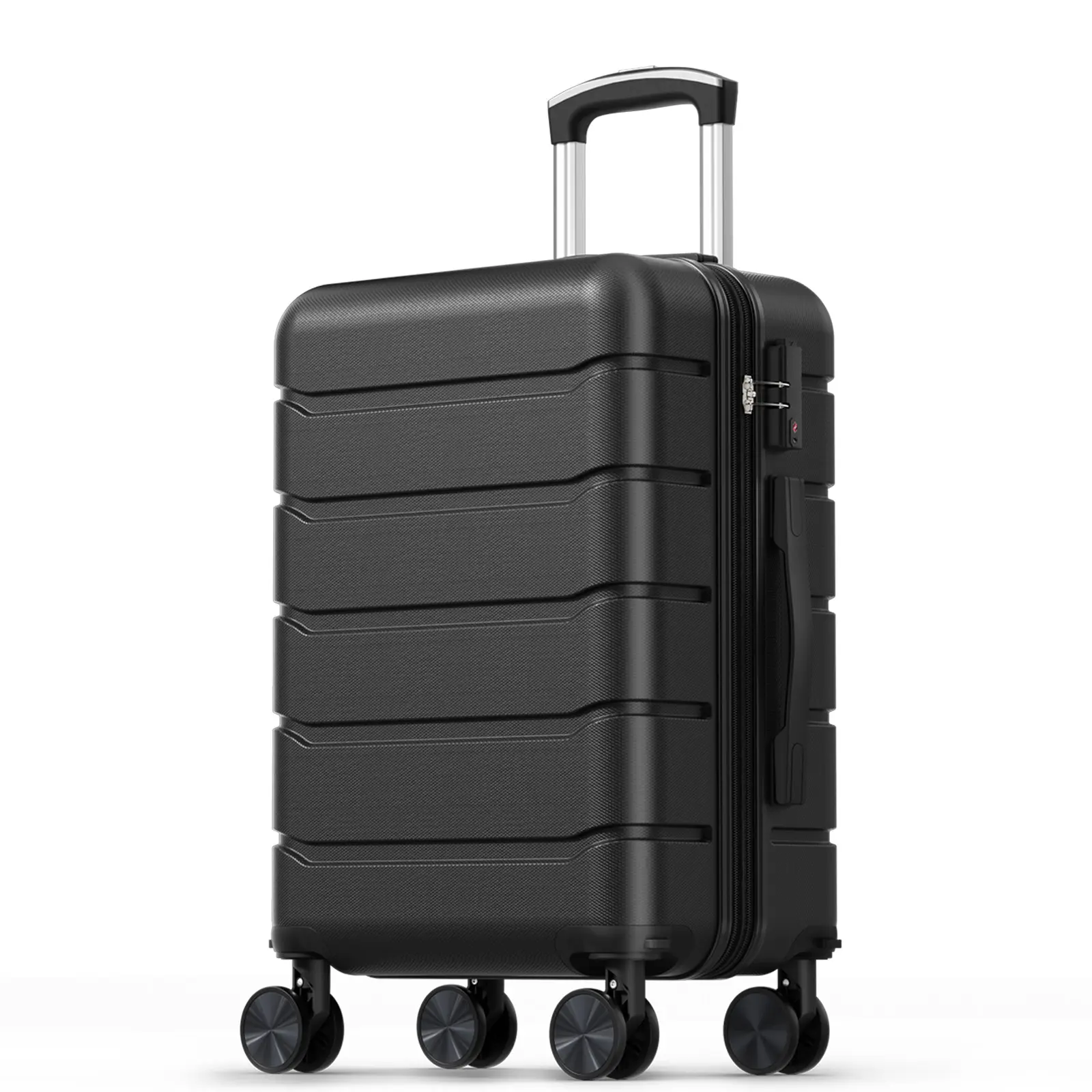 Checked Luggage, Hard Shell Suitcase, Pink | Hard Shell ABS, Double Spinner Detachable Wheels, Lightweight Expandable, Rolling Suit Case, TSA Lock
