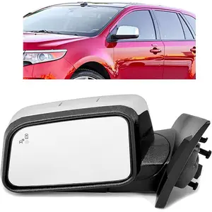 HECASA Mirror Power Heated Puddle Spotter Passenger Side Compatible with 2011-2014 Ford Edge CT4Z17682FAPTM FO1321503(Right) With Blind Spot Detection in Glass