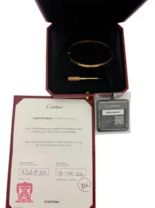 Pre-owned Cartier LOVE bracelet 6 Diamonds size 16