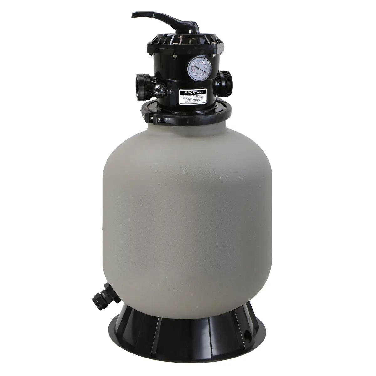 XtremepowerUS 16-in Pool Cleaning System - 16" Sand Filter, Inground/Above Ground Use, 7-Way Valve Filtration, Easy Installation, Boosts Water Clarity, Swimming Pool Setup Reliable Addition