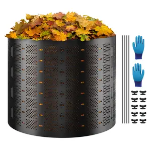 【fathersdaygift】VEVOR Compost Bin 220 Gallon, Outdoor Expandable Composter, Easy to Setup & Large Capacity Composting Bin, Fast Creation of Fertile Soil