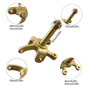 A Pair Go Kart Front Steering Knuckle Spindles Front Spindle Strut Steering Knuckle for ATV UTV Drift Trike Golf Cart Karting Quad Buggy Dune Moped4 Wheeler Tricycle 110cc - 250cc (Left and Right)