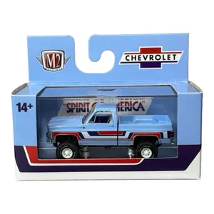 M2 Machines 1976 Chevy K-10 Spirit Of 76 4x4 Light Blue Pickup Truck Limited Edition