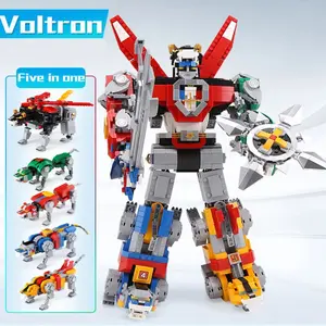 Voltron Building Blocks Set, Combiner Creative Voltron Ultimate Compatibility with 21311 Ideas Toys, Moc Building Blocks, 5-In-1 Model
