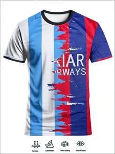 Men's Argentina Barcelona Football Jersey, Football Shirts, Comfortable Sporty Long Sleeve Tee, Breathable Polyester, Ideal for Training & Casual Wear, Soccer Shirt