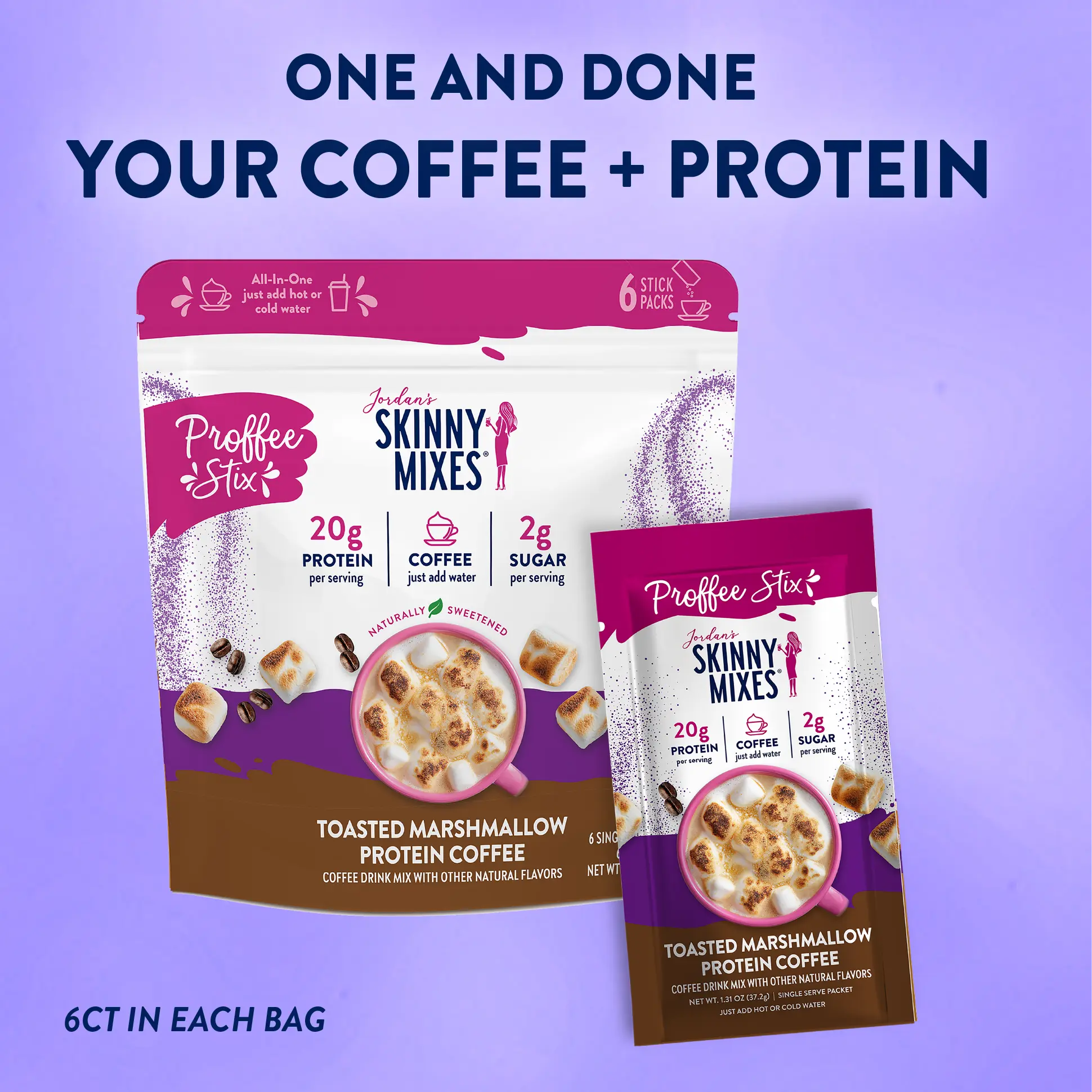 Proffee Stix 6 ct - Toasted Marshmallow