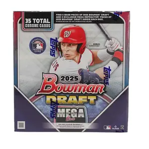2025 Bowman Draft Mega Box (7 Packs Per Box, 5 Cards Per Pack + 2 Exclusive Chrome Packs)