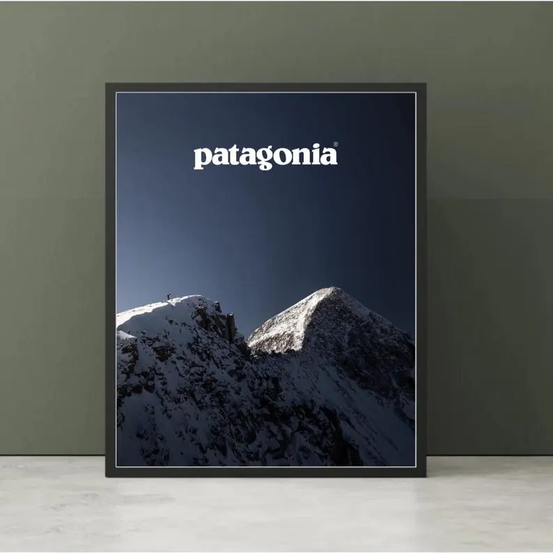 [Sale Up to 60% Off][Free Shipping][No Frame] Patagonia Hiking Poster - Camping Art - Outdoors Poster - Patagonia - High Quality Matte Print - Hiking Gift