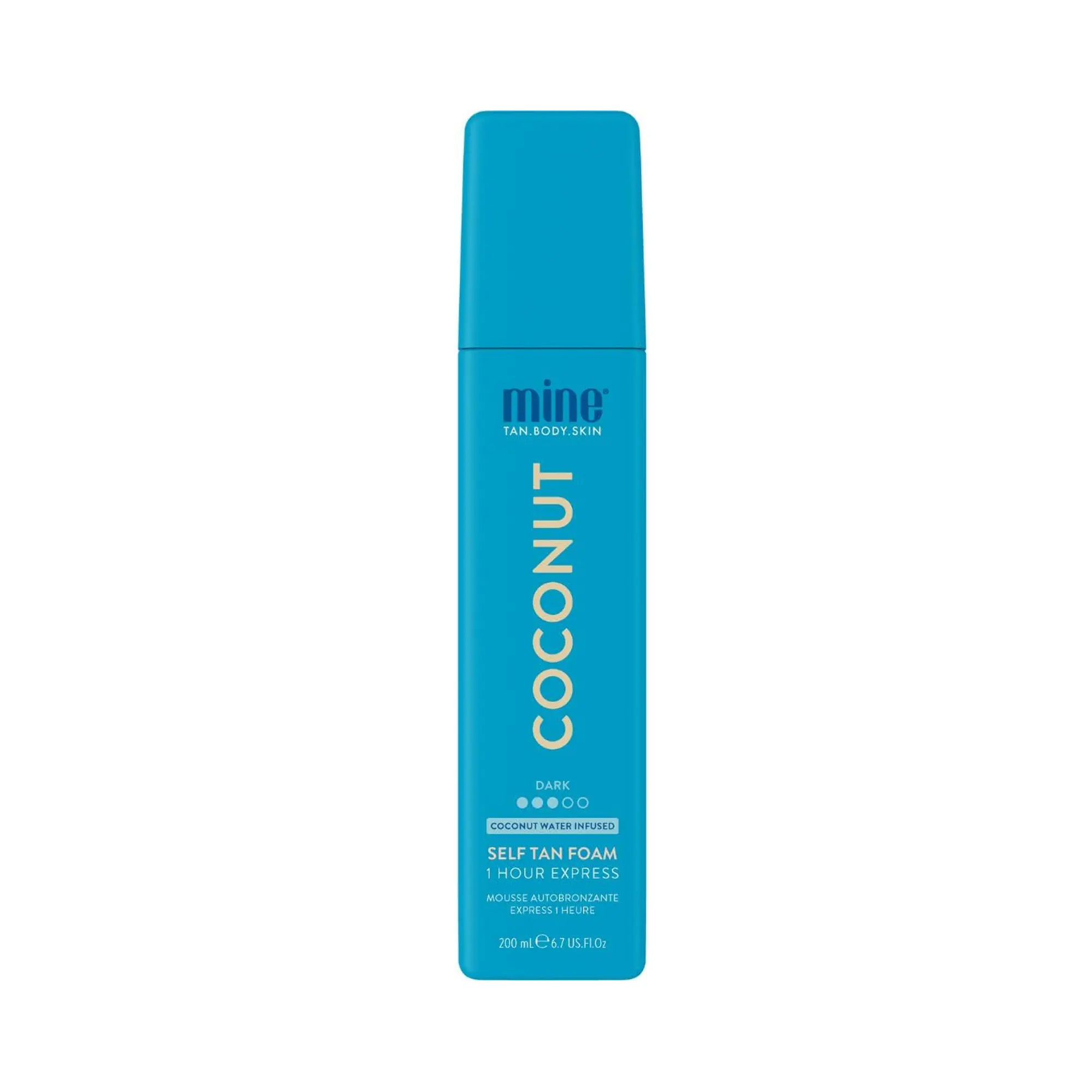 MineTan Coconut Water Self Tan Foam - Hydrating 1 Hour Express Tan to Moisturize for a Radiant, Dark Brown Finish, Body Care, Hydration Boost