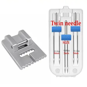 1set Home multifunctional sewing machine accessories Double head sewing machine needle presser foot combination