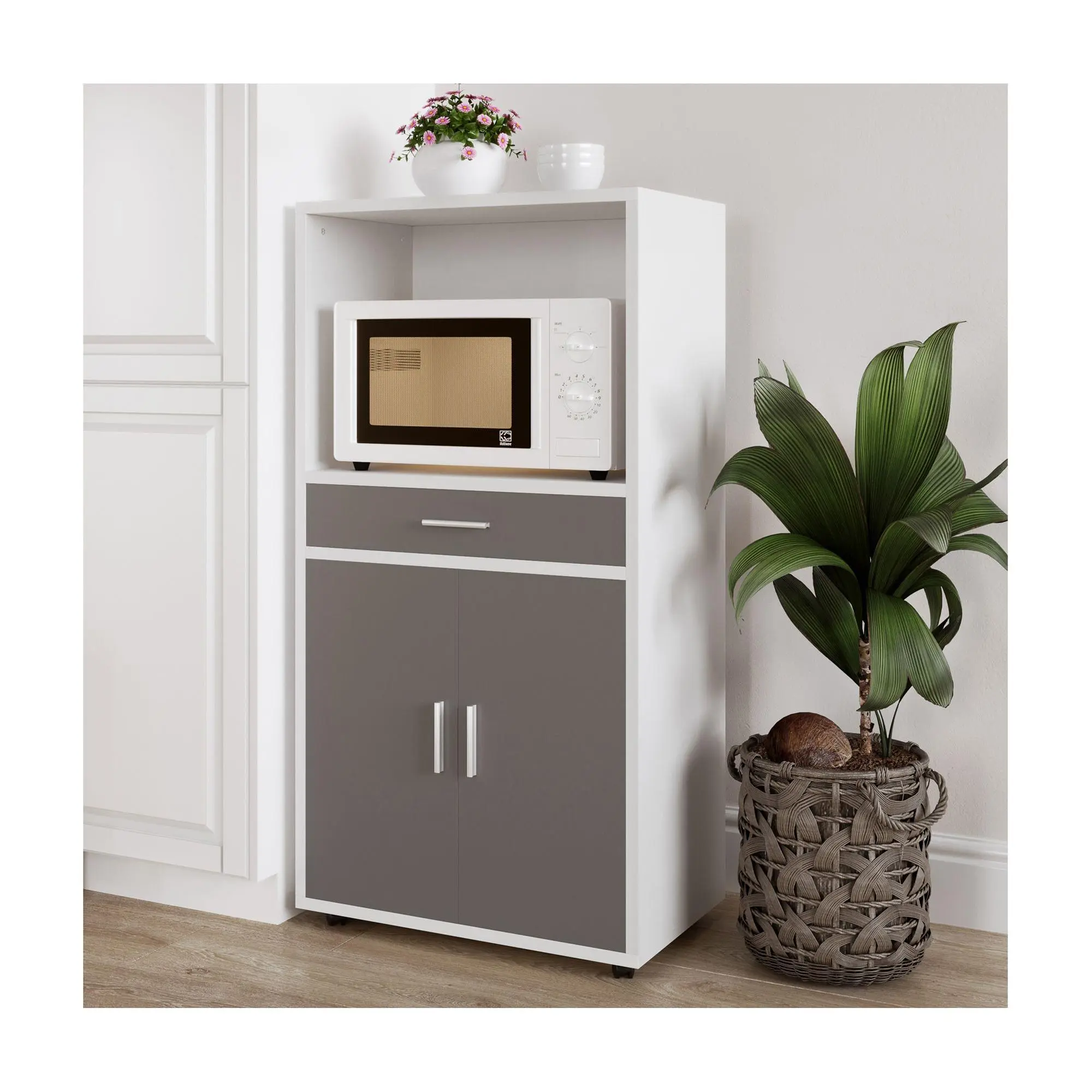 Lavish Home Microwave Stand Drawer Rolling Storage Cabinet Lavish Home Microwave Stand Drawer Rolling Storage Cabinet