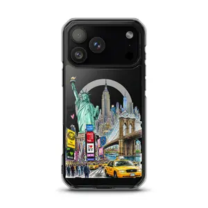 New York City MagSafe clear case for iPhone 17, 17 Air, 17 Pro & 17 Pro Max | Trendy New York City Aesthetic Case | Protective Transparent Cover