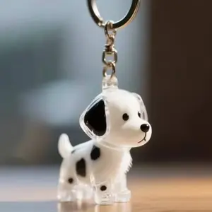 Cute Dog Hair Storage Box, Transparent Pet Hair Ball Capsule Keychain Memorial Dustproof Collectible Decor
