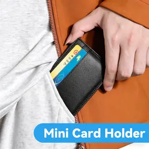 Business Style Leather Wallet for Men and Women, Anti-Theft Credit Card Holder, Durable Neutral Cash and Card Organizer, Perfect Gift
