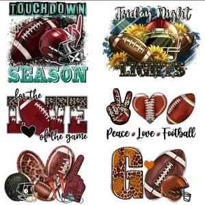 Bundle DTF Transfers 6 Pack Football Diva Full color