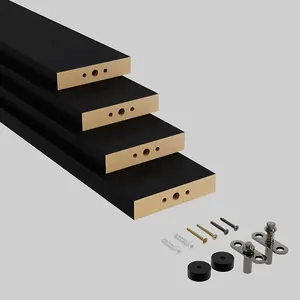 Swivel Slat Wood Room Divider Wall Partition  Modern 3D Textured Decorative Privacy Screen Panel, Stylish Wood Grain Design, Indoor Wall Divider for Living Room, Bedroom, Office Home Decor