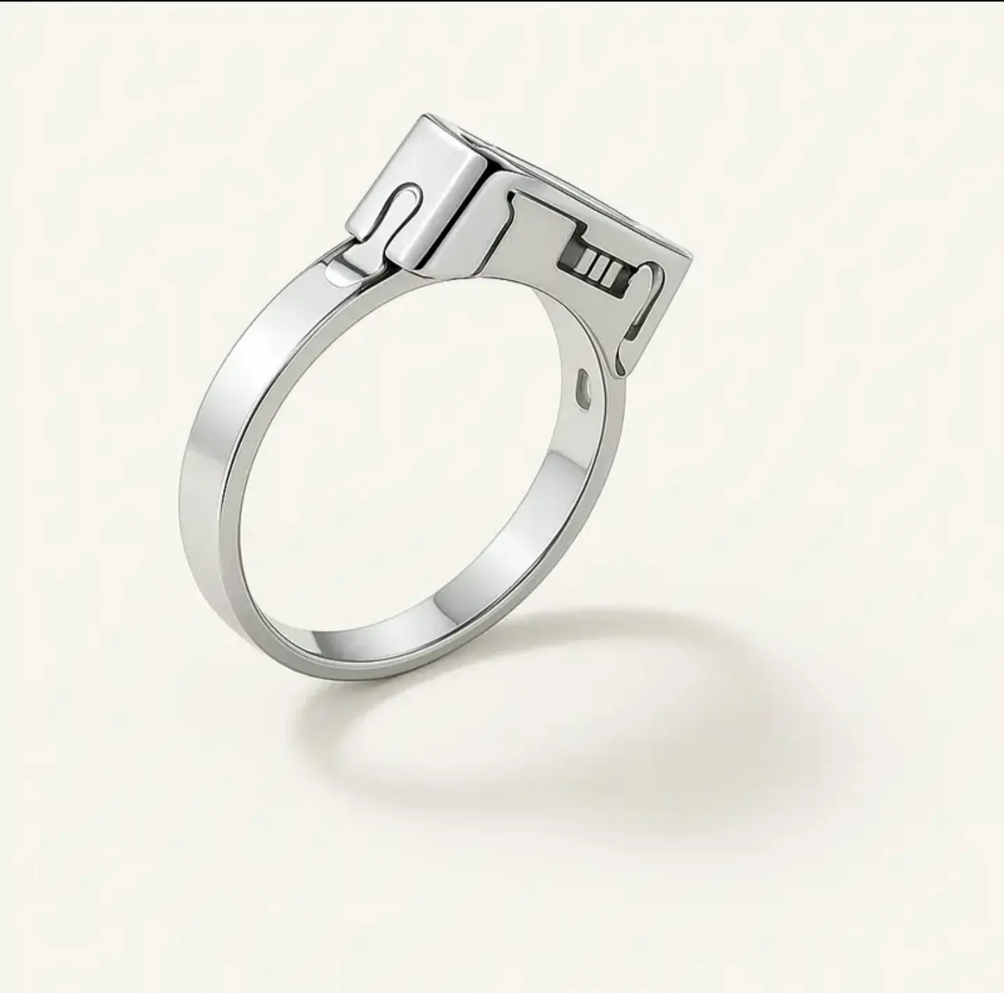 Unisex Fashion Ring, Adjustable Open Alloy Ring, Minimalist Modern Style, Comfortable Fit for Daily Wear, Versatile Accessory Gift