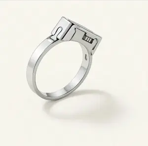 Unisex Fashion Ring, Adjustable Open Alloy Ring, Minimalist Modern Style, Comfortable Fit for Daily Wear, Versatile Accessory Gift