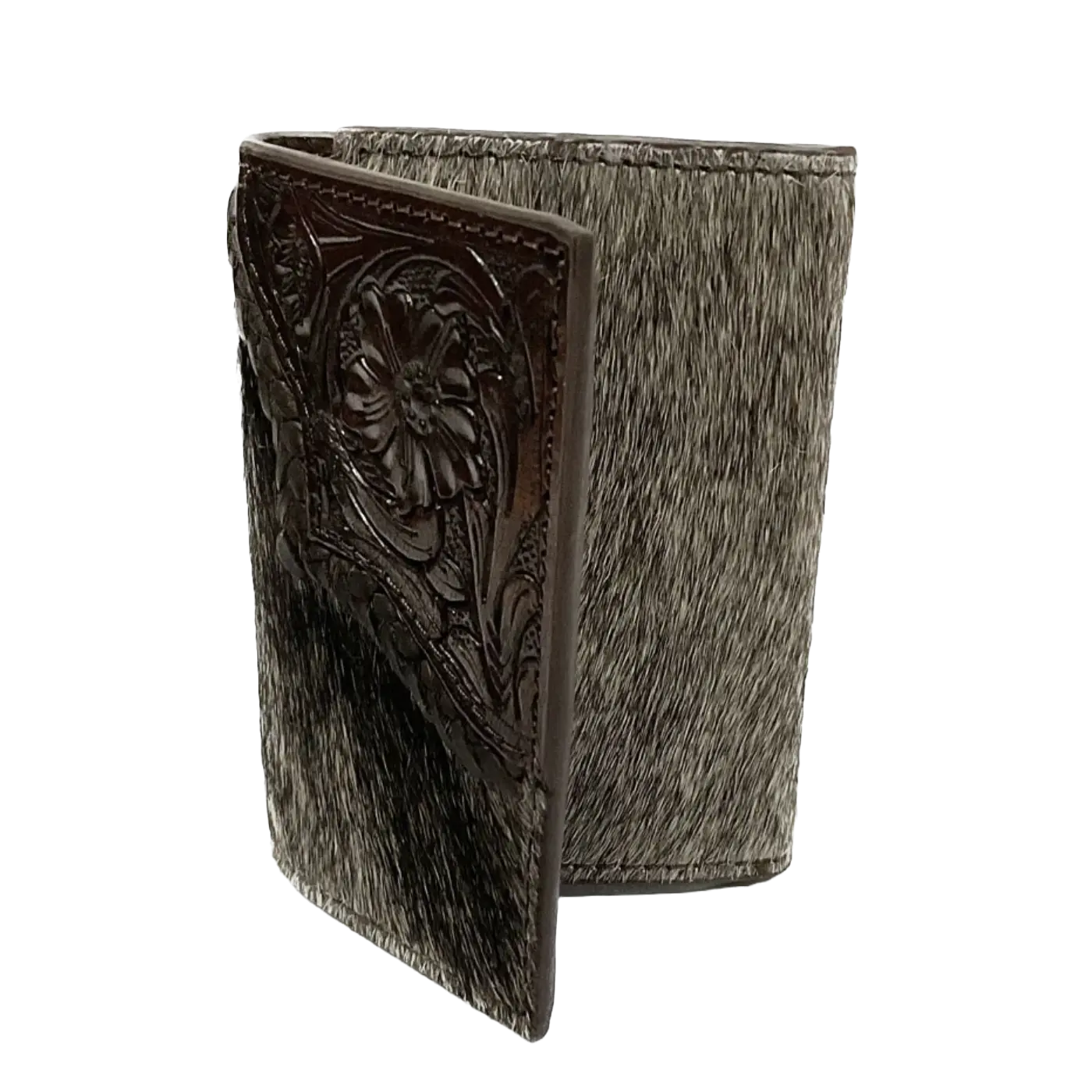 Nocona® Men's Cowhide Tooled Edge Trifold Brown Wallet N500034002