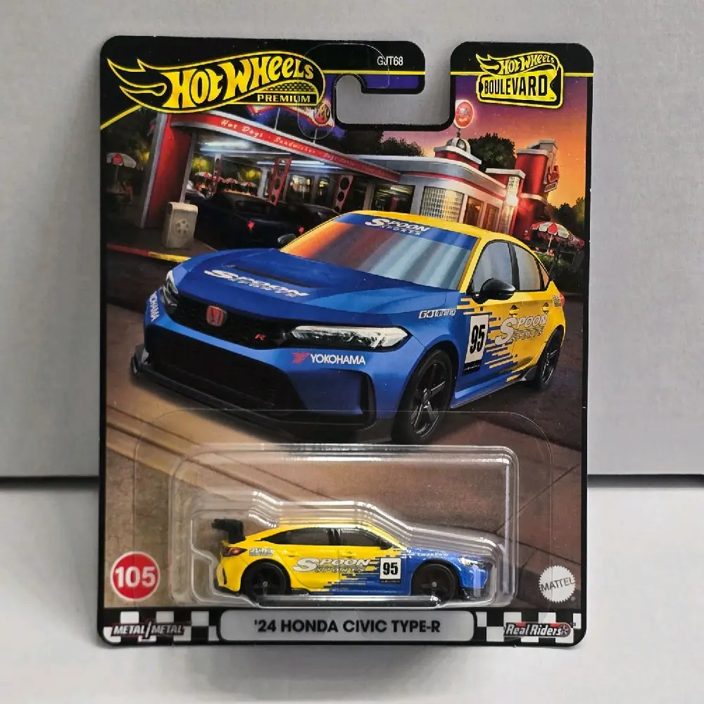 NEW 2024 Hot Wheels Premium Boulevard #105 ‘24 Honda Civic Type-R SPOON RACING