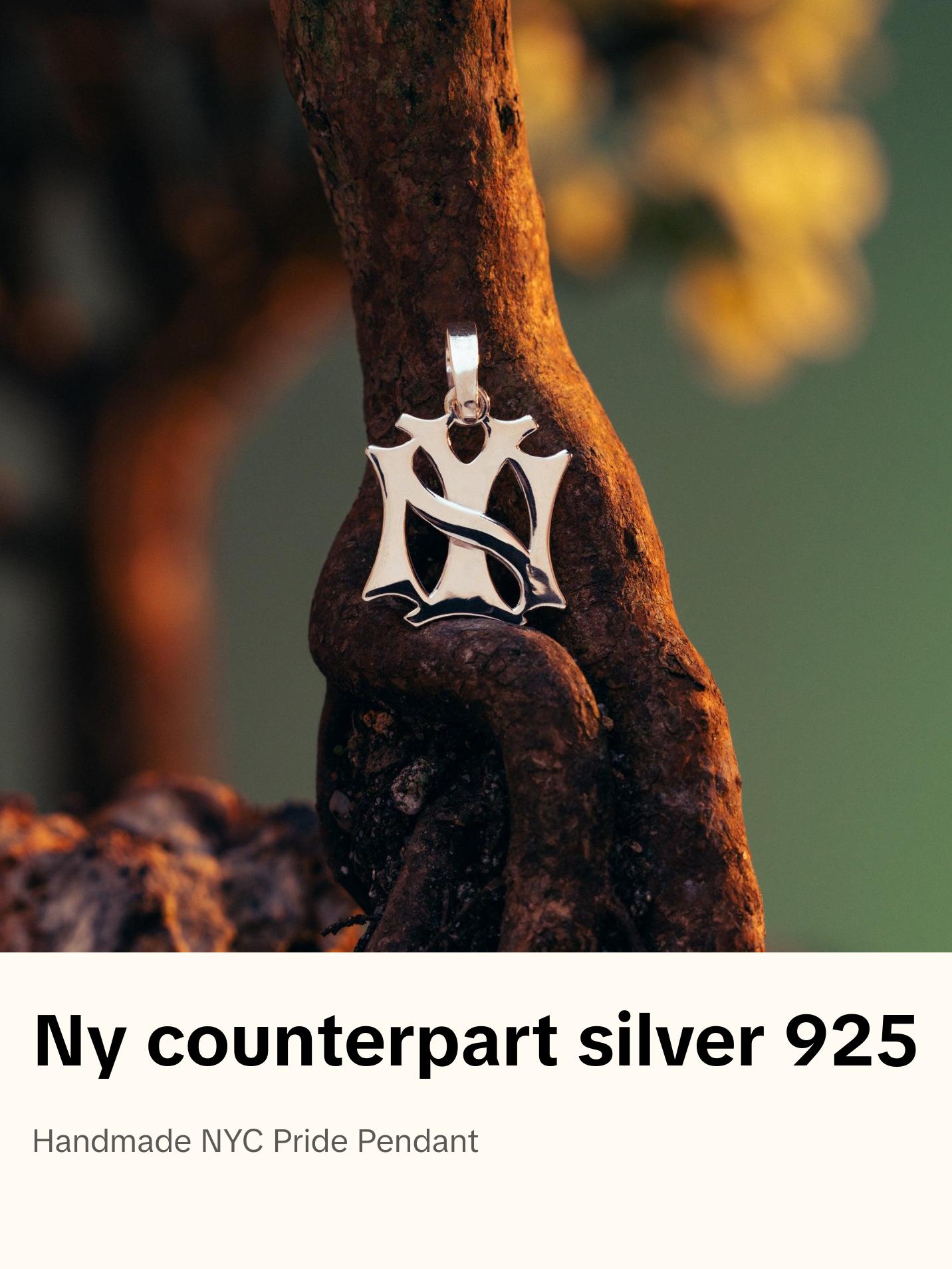 NY Pendant – .925 Sterling Silver