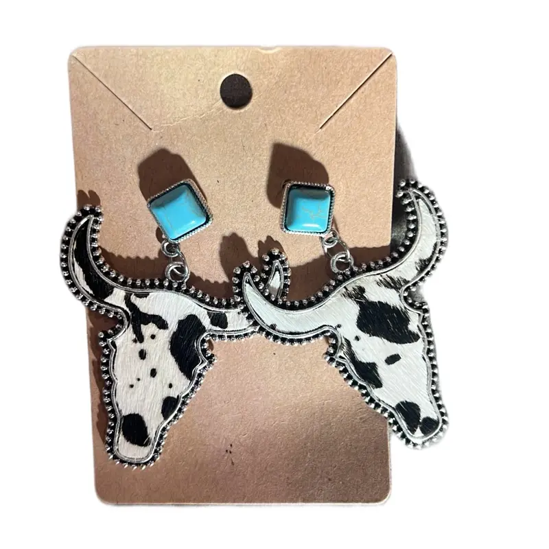 Cowhide Earrings