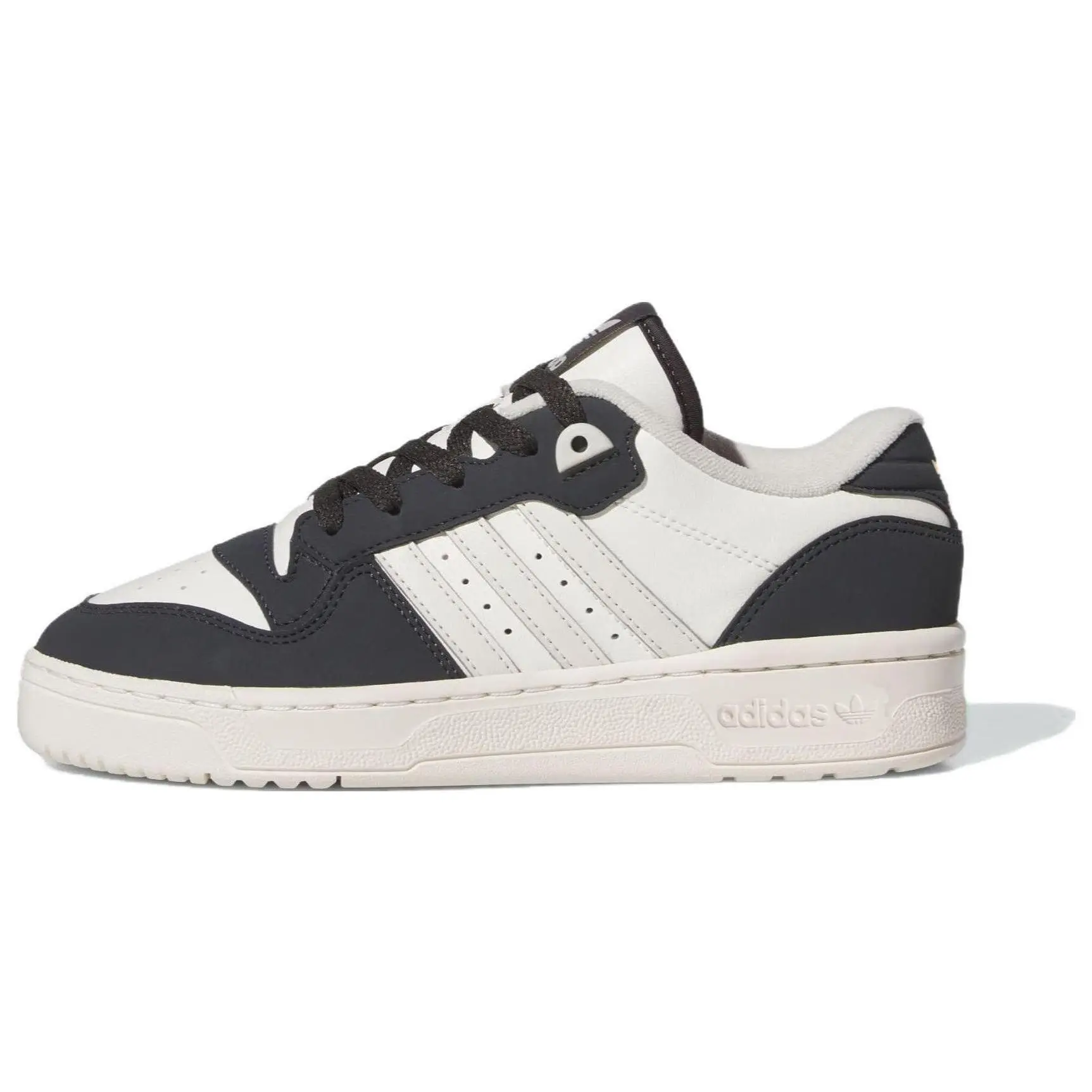 Adidas Women's Rivalry Low Carbon Talc' Comfort Skate Shoes White Black ID7560