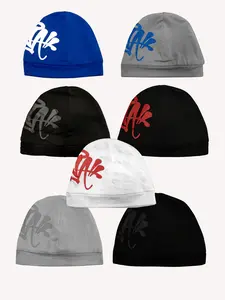 Unisex Street Style Letter Embroidered Beanie Hat, Beanie Fitted, Trendy Soft Beanie Cap, Fashionable Hat for Men & Women for All Season