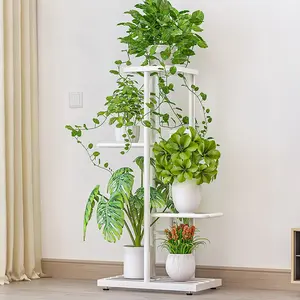 Indoor Planter Display 4 Tier 5 Potted Metal Plant Stand, Metal Plant Stand, Upgrade Multiple Plant Rack Organizer Shelf, Shelving Unit for Patio Garden Corner Balcony Living Room Organiser Racks,   2025 Dealsforyoudays
