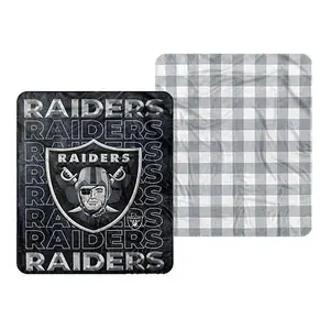 Football Fan Shop Officially Licensed NFL 60" x 70" Bevel Throw - Raiders