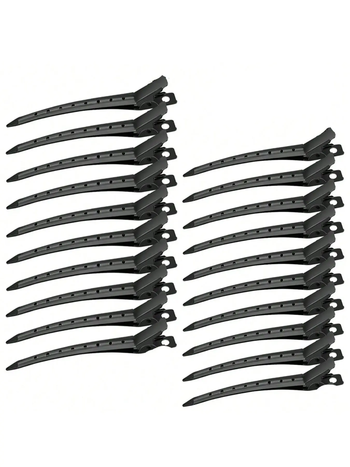 20pcs Metal Hair Clips Set, Sectioning Clips, 9cm Crocodile Clamps for Women, Heatless Styling Tools, Salon Beauty Equipment, Multi-Pack Hair Accessories, Hairclips