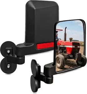 SUNPIE Mirror Side View with Magnetic Large Tractors Mirrors Compatible with John Degree, Kubota, Mahindra, Lawn Mover Universal 2 Packs Side View Mirrors Rearview fathersdaygift