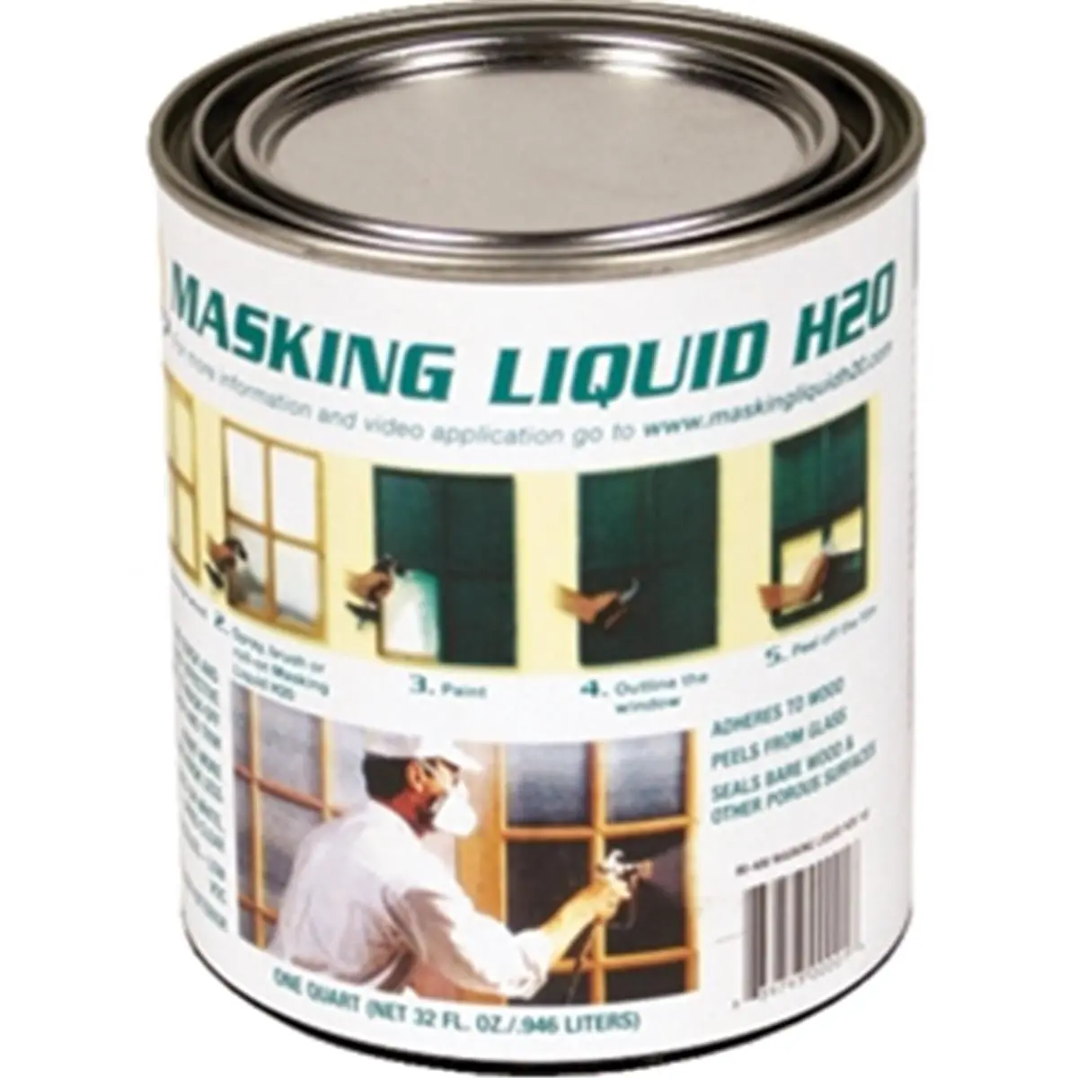 80-400-4 1 Quart Clear Masking Liquid H2O