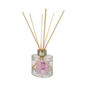 YARA Reed Diffuser Set 100ml – An elegant and sweet floral home fragrance with long-lasting scent; a perfect home decor gift. Aroma Perfume Scented Flower