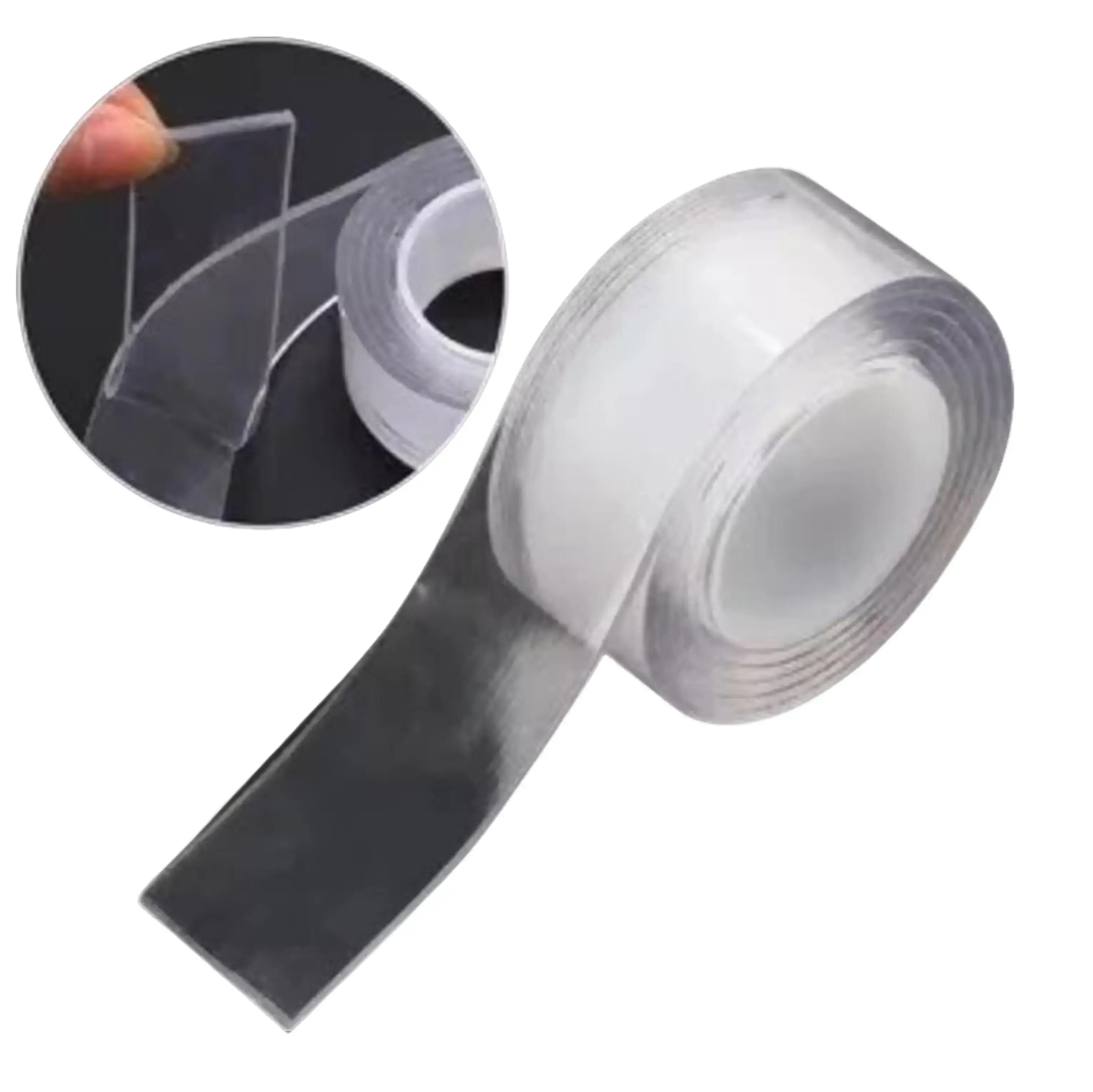 Nano Tape Double Sided Traceless Washable Adhesive Invisible Gel Grip 3FT