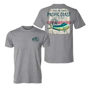 Bass Pro Shops Pacific Coast Tee, Deep Sea Fishing Graphic Shirt, Soft Cotton Casual Wear, Outdoor Lifestyle Apparel for Men, Fishing Enthusiast Gift