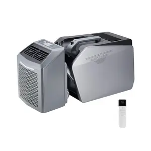VEVOR Portable Air Conditioner, 5000 BTU 3-Speed Air Conditioning Unit with 24H Timer, Air Portable AC Adjustable from 16-32 ℃ , Compatible with AC/DC for Outdoor Tent Camping, RVs or Home Use, GreySummervibes